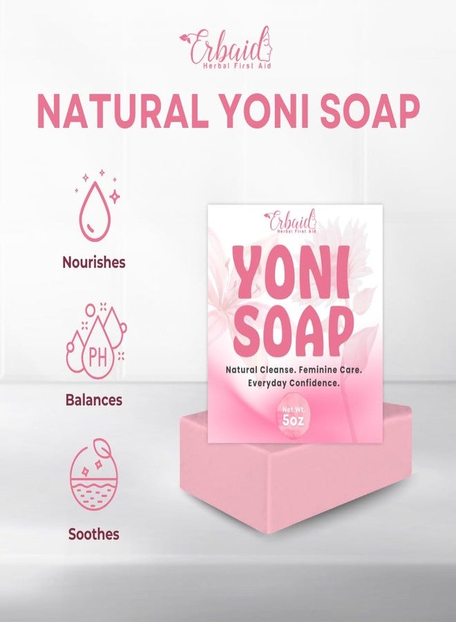 Erbaid Yoni Soap – pH Balance Feminine Wash for Odor Control & Hydration – Gentle Yet Effective Vaginal Wash for Daily Intimate Hygiene – Natural Cleansing & Moisturizing Vagina Soap for Women, Made in USA - Image 2